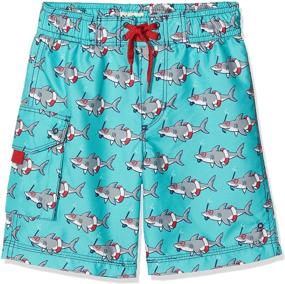 img 2 attached to Hatley Board Shorts White Sharks Boys' Clothing in Swim