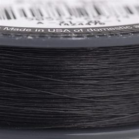 img 2 attached to 🧶 8-Pound, 50 Yards Beadsmith Fireline Braided Bead Thread in Black