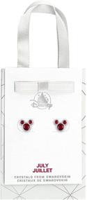 img 1 attached to Disney Swarovski Crystal Birthstone 👸 Earrings for Girls - Fashion Jewelry