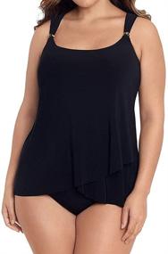 img 3 attached to Miraclesuit Swimwear Support Neckline Tankini