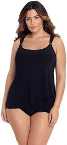 img 4 attached to Miraclesuit Swimwear Support Neckline Tankini