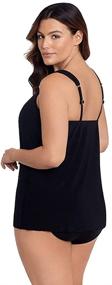 img 2 attached to Miraclesuit Swimwear Support Neckline Tankini