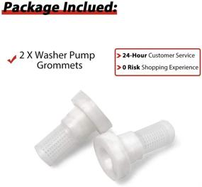 img 2 attached to 🚘 OTUAYAUTO 2pcs Windshield Washer Pump Grommet - Chrysler, Dodge, Jeep, Ram, OEM # 5152030AA Replacement