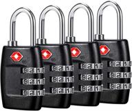 tsa luggage locks 4pack combination logo