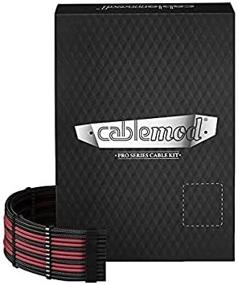 img 2 attached to 🔴 Комплект кабелей CableMod PRO ModMesh RT-Series: элегантный черный с яркими красно-красными акцентами.