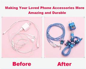 img 1 attached to 2021 Обновленный набор для защиты DIY Stitch для iPhone 7 8 Plus X iPad iPod iWatch Series - защита для кабеля данных USB, зарядное устройство, аудиокабель (Stitch)