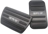 🚗 no drill anti-slip aluminum gas brake pedal cover foot pedal pads kit - honda cr-v crv 2017 2018 2019 2020 (black) logo