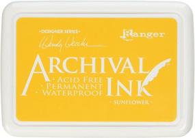 img 2 attached to 🌻 Wendy Vecchi Designer Series Archival Ink Pad, Sunflower - The Ideal Ranger AID49005 Ink Pad for Your Creative Projects