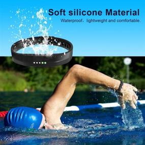 img 2 attached to 💪 Wekin Silicone Wristband Replacement Compatible with Fitbit Flex 2 - Soft Accessory Strap for Flex 2 Sports Classic Fitness Device with Great Compatibility