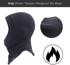 img 3 attached to LONGLONG Balaclava Windproof Thicken Children Circumference：19 6