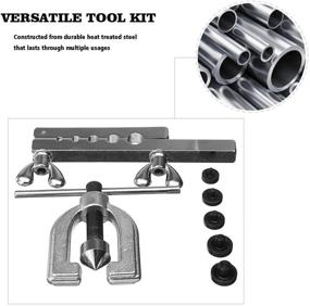 img 2 attached to 🔧 Double Flaring Tool Kit for Brake Lines: Copper, Aluminum, Soft Steel, and Brass Tubing | 45 Degree Flares