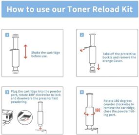 img 3 attached to 🖨️ CYMBAINK Compatible Toner Reload Kit Replacement for HP 143A 143AD W1143A W1143AD - Compatible with Neverstop Laser 1001nw MFP 1201n 1202nw 5hg80a (Black, Pack of 6)