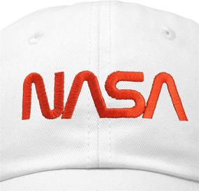 img 3 attached to 🧢 Navy DALIX NASA Baseball Cap: Embroidered Logo, Pigment Dyed, Washed Cotton