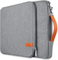 💻 kogzzen 11 11.6 12 inch laptop sleeve: shockproof notebook case bag for macbook, surface pro, chromebook, dell, hp, samsung, asus, acer - gray logo