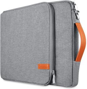 img 4 attached to 💻 Kogzzen 11 11.6 12 Inch Laptop Sleeve: Shockproof Notebook Case Bag for MacBook, Surface Pro, Chromebook, Dell, HP, Samsung, Asus, Acer - Gray