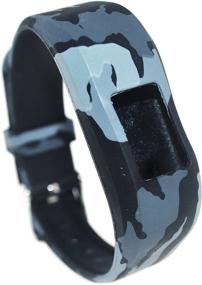 img 2 attached to 👶 RuenTech Replacement Bands for Garmin Vivofit jr.2 - Adjustable Wristbands, Watch-Style Clasp Straps, Compatible with Garmin Vivofit jr 2 and Vivofit jr (Kids) - Air Force Pattern