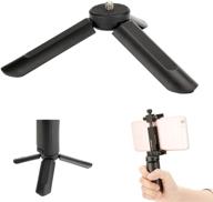 📸 ulanzi mini tripod stand: stable support for selfie stick monopods, portable and foldable for zhiyun smooth q/smooth 4/ feiyu/ dji osmo mobile 2 gimbals logo