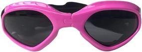 img 4 attached to 🐶 UV Protective Foldable Dog Goggles Sunglasses - Loggipet Adjustable Waterproof Eyewear for Cats and Dogs