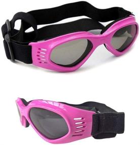 img 3 attached to 🐶 UV Protective Foldable Dog Goggles Sunglasses - Loggipet Adjustable Waterproof Eyewear for Cats and Dogs