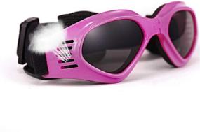 img 1 attached to 🐶 UV Protective Foldable Dog Goggles Sunglasses - Loggipet Adjustable Waterproof Eyewear for Cats and Dogs