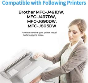 img 2 attached to 🖨️ F FINDERS&amp;CO LC3013 Ink Cartridges: Compatible Replacement for Brother LC-3013 XL for MFC-J491DW, J497DW, J690DW & J895DW Printers - (2BK 1C 1M 1Y, 5-Pack)