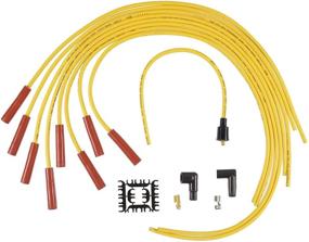 img 2 attached to ACCEL 4040 Spark Plug Wire Set 8mm SUPER STOCK GRAPHITE UNI, Yellow: Performance-boosting Ignition Wires for Enhanced Engine Efficiency