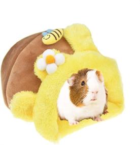 img 4 attached to MUYAOPET Small Animal Snuggle Sack: Rabbit and Guinea Pig 🐹 Fleece Bed for Cage, Ideal for Hamsters, Chinchillas, Squirrels, Rats, and More