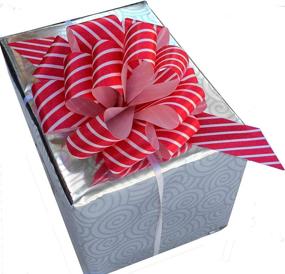 img 1 attached to 🎁 Red White Swirls Pull Bows - 5" Wide, Set of 10 - Perfect for Valentine's Day, Christmas, and More!