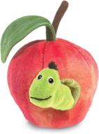folkmanis worm apple finger puppet logo