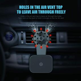 img 1 attached to 📱 WixGear Universal Air Vent Magnetic Car Phone Holder with Twist Hole, Fast Swift-Snap Technology for All Cell Phones - Does Not Obstruct Air Vent Flow - Vertical and Horizontal Vent Compatibility