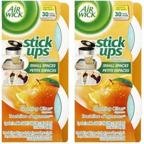 img 1 attached to Air Wick Stick Ups Освежитель воздуха, сверкающий цитрусовый 2 шт (упаковка из 2) - Длительный элиминатор запаха для любого пространства