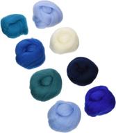 🌈 colorful sea-inspired wistyria editions wr-908r wool roving - 8 pack for crafts & needle felting logo