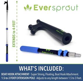 img 1 attached to 🚤 High-Quality Boat Hook Attachment for Extension Pole | Floats & Exceptionally Durable Design | Extended Reach for Docking | Effortless Twist onto 3/4-inch Acme Thread