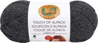 🦁 lion brand touch of alpaca bonus bundle yarn - charcoal shade logo