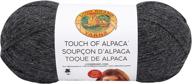 🦁 пряжа lion brand touch of alpaca bonus bundle - оттенок угольной смородины логотип