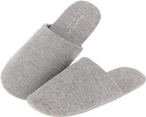 img 3 attached to 🥿 BUXTON Cozy Lightweight Memory Foam Slippers for Women and Men (Unisex) | Foldable Indoor Slippers with Mesh Bag - Ideal for Home, Travel, Spa, and Hotel