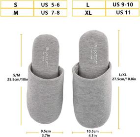 img 2 attached to 🥿 BUXTON Cozy Lightweight Memory Foam Slippers for Women and Men (Unisex) | Foldable Indoor Slippers with Mesh Bag - Ideal for Home, Travel, Spa, and Hotel