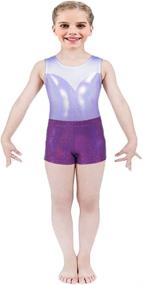img 2 attached to Stylish and Shimmering: Aosva Little Big Girls' Sparkle Dance Tumbling Athletic Gymnastics Short - Perfect for Ages 2-14 Years
