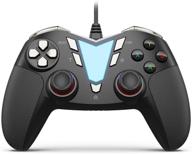 ifyoo one pro wired usb gaming gamepad joystick for pc, laptop (windows 10/8/7/xp), android (phone/tablet/tv/box), ps3 - black/silver logo