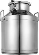 mophorn 304 stainless steel 10 liter milk can - wine pail bucket 2.6 gallon tote jug with sealed lid - heavy duty milk bucket for dairy farm and winemaking логотип