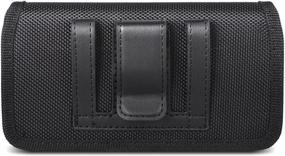 img 3 attached to miadore iPhone X Belt Case - Secure Holster with Magnetic Flap, Belt Loops and Elastic Side