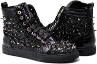 enzo romeo rhinestone sneakers numeric_9_point_5 men's shoes logo