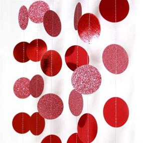 img 3 attached to 🎉 Enhance Your Party with Decor365 Glitter Red Circle Dots Garland Kit – Perfect for Chinese New Year, Birthdays, Weddings, and Valentines!