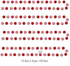 img 2 attached to 🎉 Enhance Your Party with Decor365 Glitter Red Circle Dots Garland Kit – Perfect for Chinese New Year, Birthdays, Weddings, and Valentines!