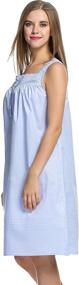 img 2 attached to Hotouch Womens Cotton Sleeveless Nightgown Women's Clothing and Lingerie, Sleep & Lounge