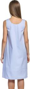 img 1 attached to Hotouch Womens Cotton Sleeveless Nightgown Women's Clothing and Lingerie, Sleep & Lounge