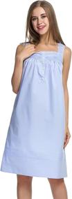 img 3 attached to Hotouch Womens Cotton Sleeveless Nightgown Women's Clothing and Lingerie, Sleep & Lounge