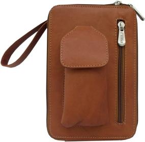 img 1 attached to Piel Leather Organizer Chocolate Size Travel Accessories and Packing Organizers