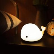 cute whale night light for kids: kawaii baby night lamp with 7 led colors, tap control & usb rechargeable – perfect birthday gift for baby, girls, boys, toddler, teens & children logo