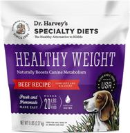 🐶 dr. harvey's specialty diet healthy weight beef recipe: premium dehydrated dog food with human grade beef logo